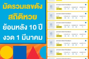 มัดรวมเลขดัง สถิติหวยย้อนหลัง 10 ปี งวดวันที่ 1 มีนาคม